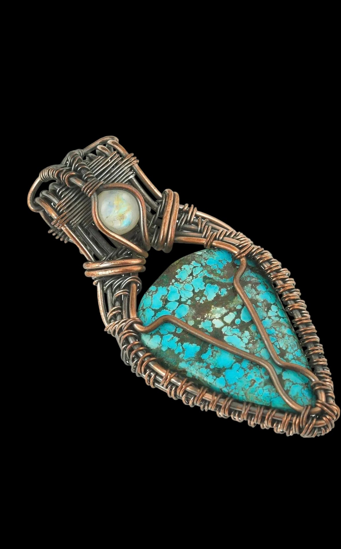 Crystal teardrop pendant(premade!)