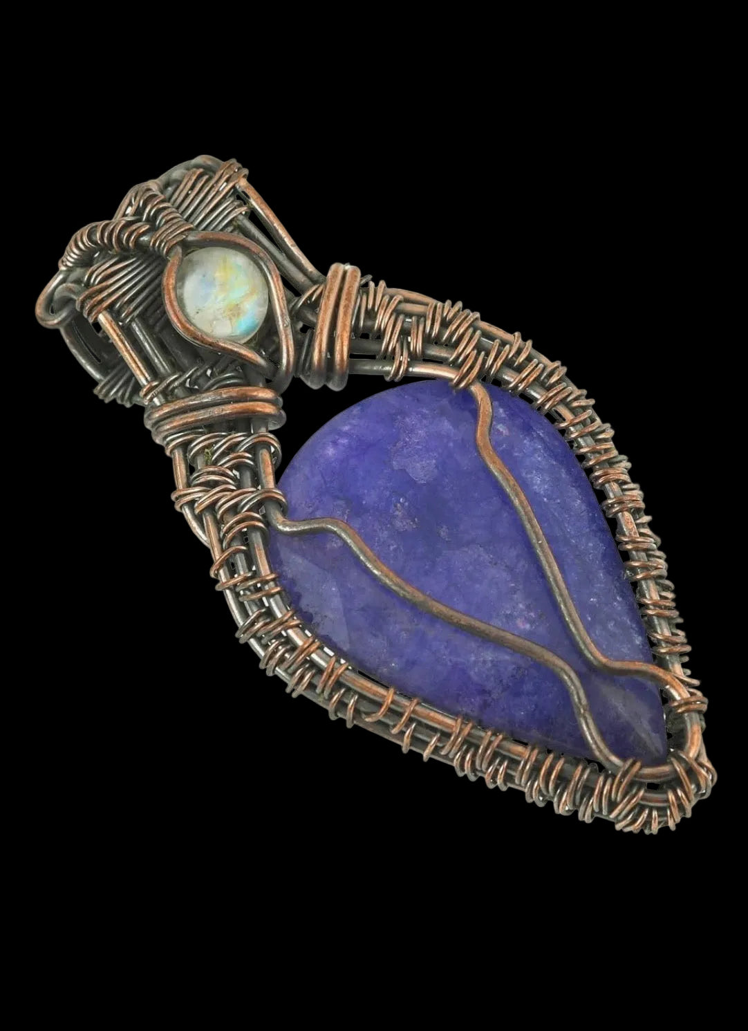 Crystal teardrop pendant(premade!)