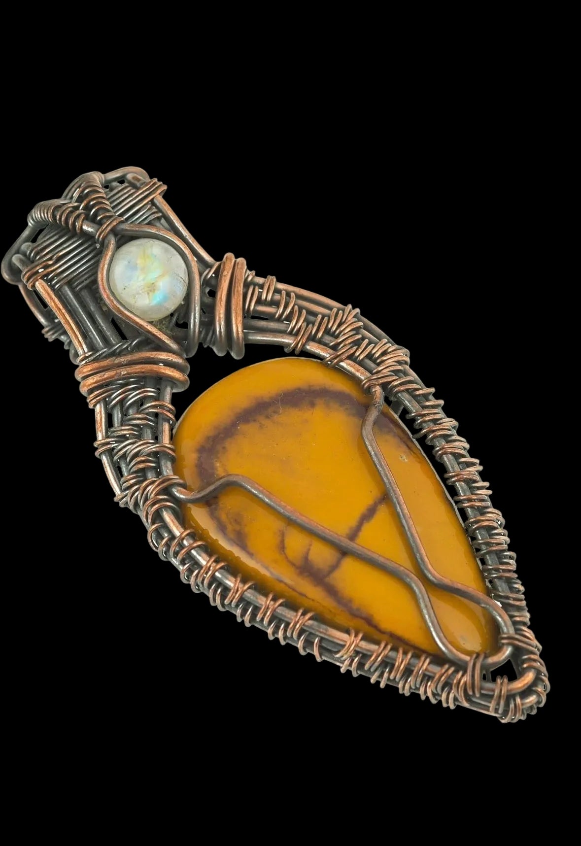 Crystal teardrop pendant(premade!)