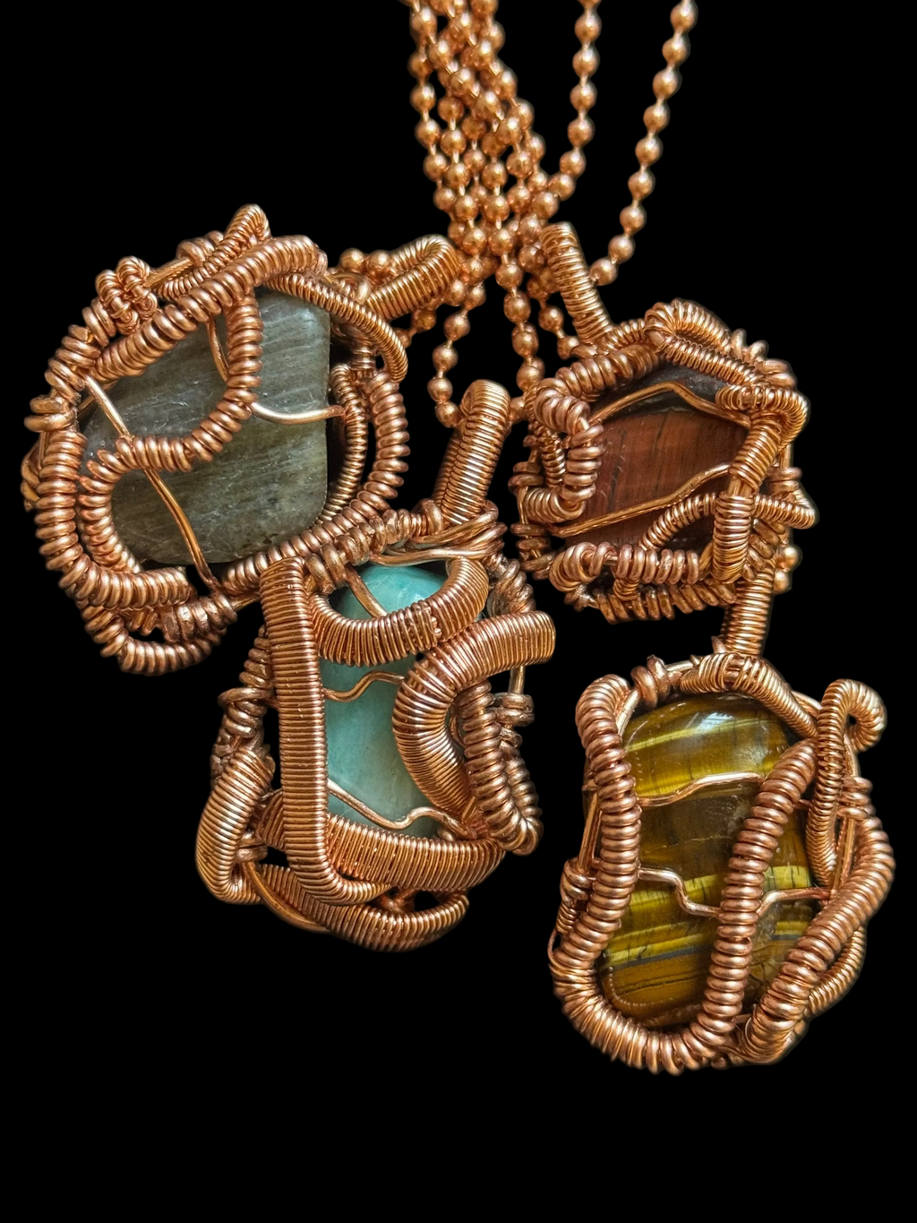 Serpentine pendants