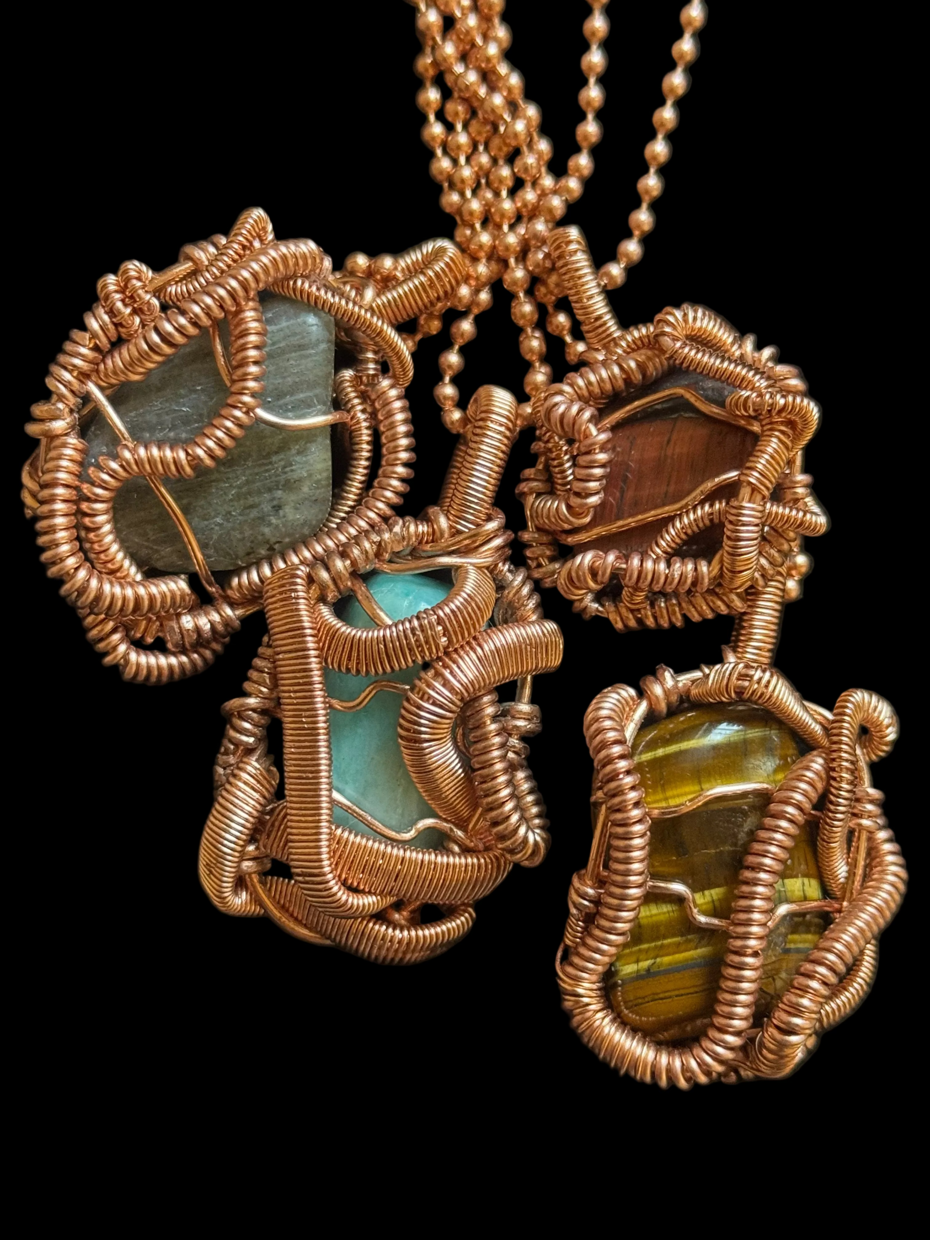 Serpentine pendants